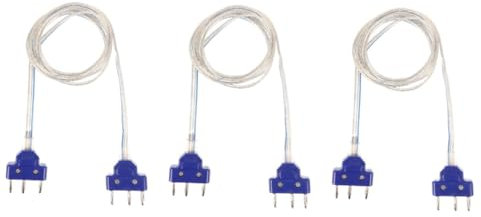 BESPORTBLE 3st Degenhandlinie Fechten Zubehör Schnur Für Den Zaun Stecker Zaunfolienschnur Handdraht Für Zäune Elektrischer Zauntester Zaunkörperschnur Fechtmaske Kabel Blue Rostfreier Stahl