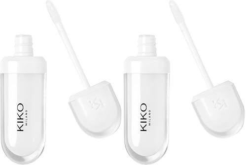 KIKO Milano Lip Volume Transparent | Perfektionierende Lippencreme Mit Volumeneffekt (Packung mit 2)
