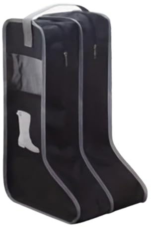 Obetuens Stivali Boot Borsa di stoccaggio Visibile Dust Long Lasting Portable Boots Borse per Scarpe Porta di stoccaggio (Nero l)