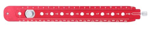 LOCADENCE Woodworking Compass Scriber, 300mm Metric Imperial Scales Portable Fixed Point Circle Ruler, Aluminum Alloy Woodworking Arc Drawing Ruler