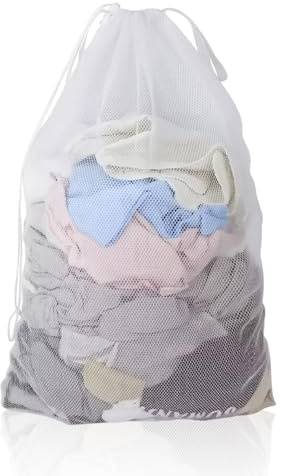 Laundry Bags for Washing Machine,Mesh Laundry Bags,Net L-aundry B-ags for Delicates, Bra, Shoe, Socks, Baby Clothes,60×90cm Durable Washing Machine B-ag with Drawtring