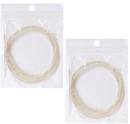 LALADEFIEE Nylon Gitarrensaiten für Klassische Gitarre 2 Beutel mit 1-6 Saiten Installieren Geeignet für Akustikgitarre mit Hoher Spielstärke