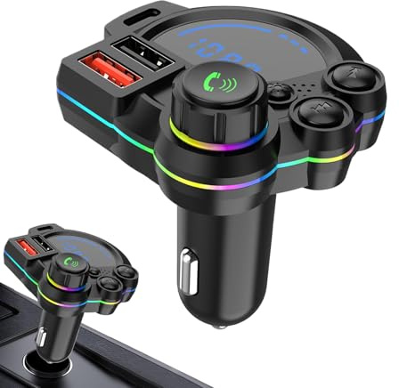 Transmisor FM para Coche Reproductor MP3 De Carga Rápida