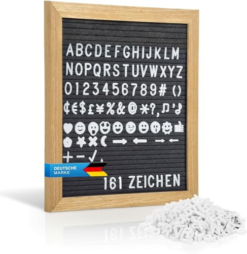 GOODS+GADGETS® Tablero de Letras de Fieltro con 161 Caracteres