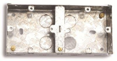1x 35MM Metal Flush Dual Box For 2 Single Accessories
