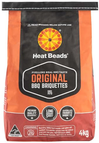 Online Garden Centre Heat Beads Barbecue Briquettes 4kg Set of 4 Bags