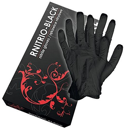 Einweghandschuhe 100 Einmalhandschuhe puderfrei Nitrilhandschuhe Sicherheitshandschuhe Schutzhandschuhe Handschuhe Gr. S-XL (L)