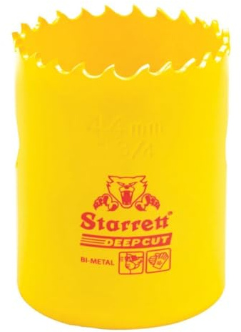 Starrett Deep Cut Hole Saw, 1-3/4 Diameter, 2 Depth