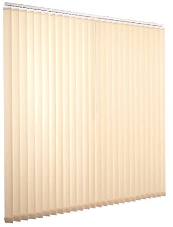 Ventanara® Lamellenvorhang beige Vertikaljalousie 89mm inklusive Montagematerial 200 x 180 cm