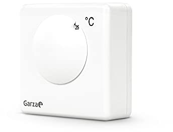 Garza Power – Termostato analogico con ruota manuale, Collegamento 3 fili, colore: bianco