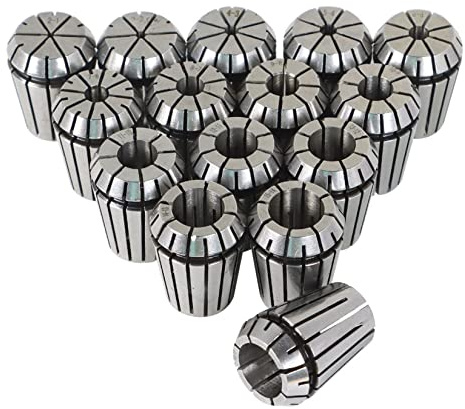 findmall ER25 Collet Set 15Pcs ER25 Collet Chuck Spring Collet Set CNC Engraving Milling Lathe Chuck Tool 2-16MM Fit for CNC Engraving Machine and Milling Lathe Tool