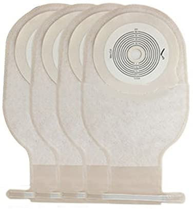 Colostomy Bag, Ostomy Bags Drain Pouches Drainable Colostomy Care Bag Open Pouch Ostomy Stoma 60mm Cut Size for Illeostomy Stoma Care (Pack of 10)