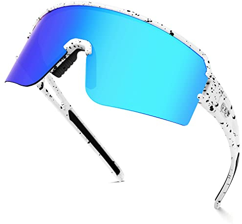 FMY Polarisierte Fahrradbrille Sport-Sonnenbrille, UV400-Schutzbrille Baseball Laufen Angeln für Männer Frauen Jugendliche