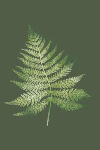 Green Fern Botanical Notebook