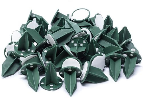 Oasis Pini - Portacandele KL, diametro 3 cm, 50 pezzi, con nastro adesivo, per decorazioni floreali, per candele, in schiuma