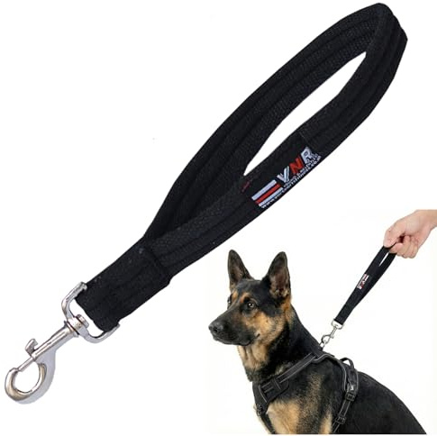 WÖÖF & WAG Training Lead for Dogs - Dog Lead Hook, Short Close Control, Traffic Control Training Lead Leash with Padded Handle for Comfort, Perfect Size for Training & City Walking | (Black)