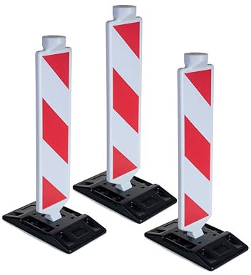 Rolly Toys rollyBake Leitbake (Verkehrsbake, Sicherheitsbake mit Standfuß, Baustellenabsperrung für Kinder, Zubehör für Tretfahrzeuge) 401451, Rot