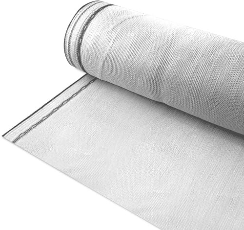 150 m² Gerüstschutznetz | Staubschutznetz | Abrissnetz | Gerüstnetz | 125 g/m² inkl. 100 Stück Kabelbinder | Weiß, 3,07 x 50 m
