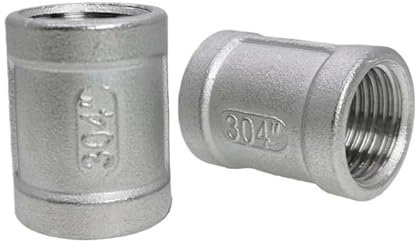 1/8'' - 2'' Innengewinde 304 Edelstahl Gleiche Kupplung Gerade Wasserrohrverschraubung SS304 Gelenkverbinder(2)