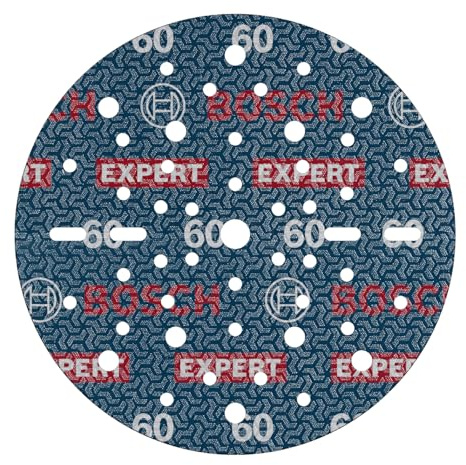 Bosch 50x Disque abrasif sur film EXPERT O780 | pour Bois dur, Peinture sur bois, Grain 60, Professional Accessoire Ponceuse excentrique