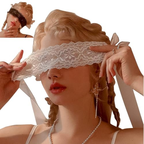 Atmungsaktiv schlafmaske frauen, bequem und weich, unisex schlafmaske, 100% Verdunkelung, leicht zu tragen, 2er-Pack (weiß/schwarz).
