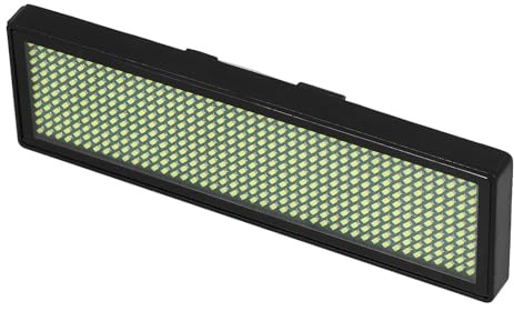 FRCOLOR LED Namensschild mit Flexiblem Scroll Bildschirm und Wiederaufladbarer USB Aufladung für Elektronische Beschilderung in Bars und Geschäften