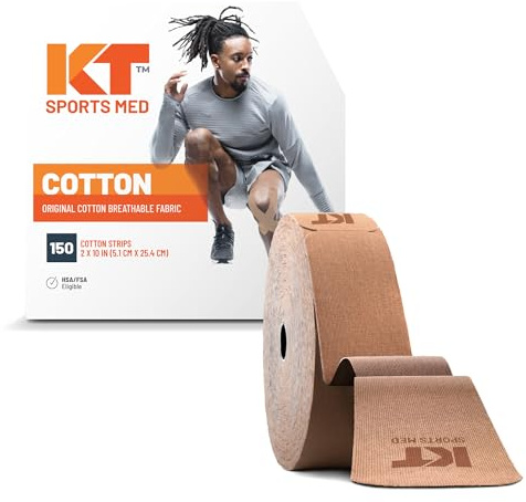 KT Tape Unisex Original Jumbo 150 Strip Cotton Precut Kinesiology Tape