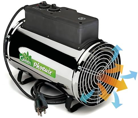 Biogreen PHX 2.8/GB Phoenix Electric Fan Heater 1.0/ 1.8 /2.8KW