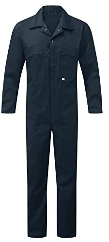Fort - Zip Front Coverall - Green - 44 - Handy Pockets - Work Overalls for Men