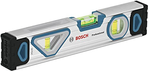 Bosch Professional 25 cm spirit level with magnet system (all-round readability, aluminium housing, robust end caps) – Amazon exclusive