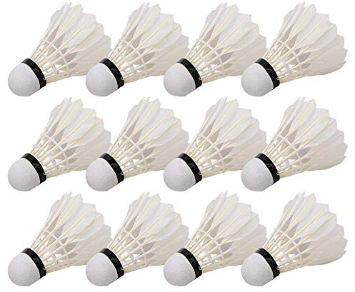 VGEBY Badminton Ball, 12 Stück Federball Federball für das Badminton Training