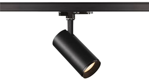 SLV 3 Phasen System Leuchte NUMINOS® DALI M/LED 3-Phasen-Strahler, Spot, Decken-Strahler, Decken-Leuchte, Schienensystem, Innen-Beleuchtung / 3000K 20.1W 1970lm schwarz dimmbar 36Grad