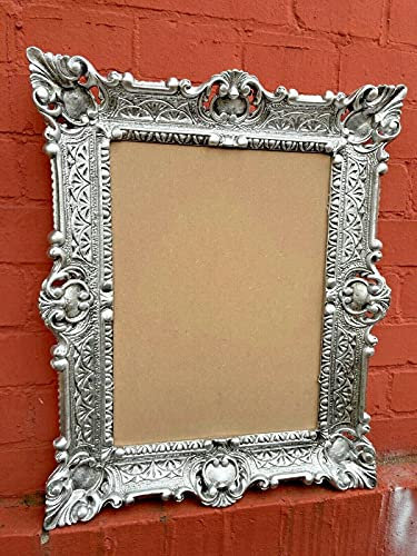 artissimo Cornice portafoto barocca in argento antico, senza vetro, 56 x 46 cm, 30 x 40 cm, 3049AS