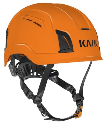 KASK Schutzhelm ZENITH X Air, Bauhelm, Kletterhelm, Arbeitshelm, Drehrad Gr. 52-63 cm, Belüftungsystem, Farbe:orange