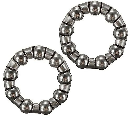 Laxzo ® Bike Ball Bearing Retainer Replacement Mountain Bike Parts 1/4 inch x 9 Balls Bicycle Repair Accessories for Kids/Stretch Bicycle MTB Bicycle Ball Bearings Bike Crank Bottom Bracket