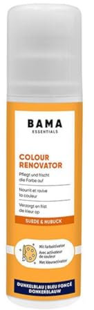 Bama Schuhpflege Colour Renovator – frischt Farben auf und pflegt Wildleder & Nubukleder, Lederpflege geeignet für Farben – 75 ml Neutral