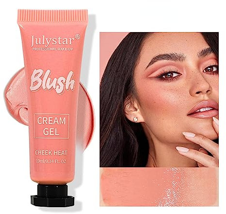 INTEROOKIE Blush Balm - Maquillaje de rubor con brillo fino natural con contorno de alto brillo e hinchamiento mate multicolor, paleta de 6 colores Rouge Tan (03#10ML)