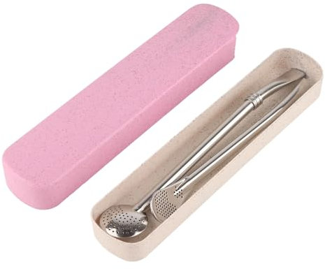 Cuchara De Filtro De Paja De Acero Inoxidable, Cuchara Matcha Colador De Pajitas De Acero Inoxidable, Pajitas De Filtro De Cuchara Multifuncional Portátil Para Bebidas De Té Y Café