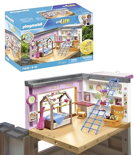 Playmobil 71610 Chambre d'enfant - My Life - Comprend Un Personnage, du mobilier et des Accessoires - Dès 5 Ans