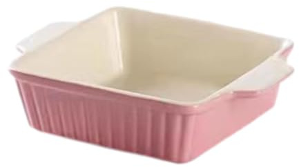 rockible Pirofila in Ceramica Pirofile in Porcellana con Manici Accessori da Cucina Casseruole per Forno per Forno a Microonde, Piazza