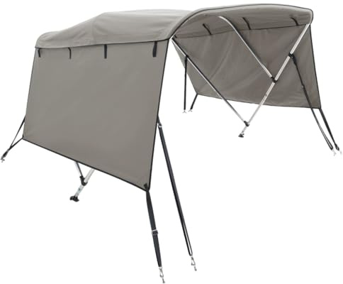 vidaXL Toldo Bimini 3 Arcos con Paredes Laterales 183x(137-152) x137 cm