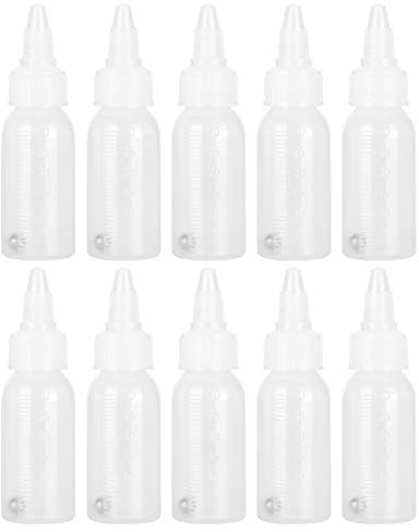 Färgflaska, förpackning med 10 30 ml enkel kapacitet tom målning flaska spruta pigment smaktillsats behållare med skala färg förvaringsflaskor ersättning för färg hantverk konst