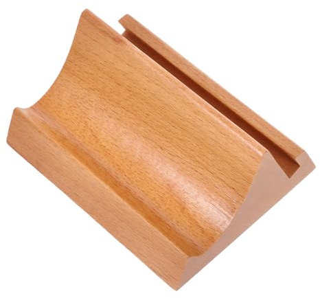 Angoily Tischkalender Basis Handyhalterung Holz Beige