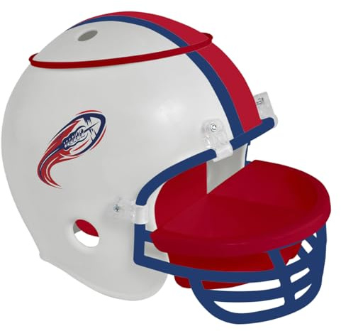 Snackhelm American Football weiß | Snackschale | American Football | Football | Popcorneimer | Chips | Snacks | Snackbox | Snackteller | Dipschalen