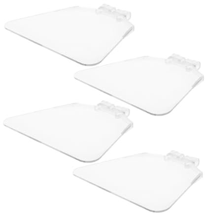 Gatuida 4pcs Sturdy Plastic Bench Guard Shield Eyeshield Replacement Kit for Bench Grinders Tool Accessories Face and Eye Protection