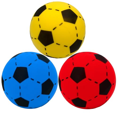 Kyto 3X weicher Ball Softball 12 oder 20 cm, Schaumstoffball Kinder Soft Fußball Auswahl