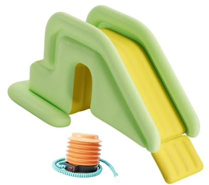 Sharplace Aufblasbare Wasserrutsche für, Schwimmbadrutsche, praktisch mit Fußpumpe, für Outdoor-Sportarten, oberirdischer Pool,