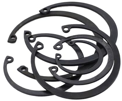 Arandela elástica de acero al carbono M55, M60, M62, Mn65, DIN472, tipo C, retención a presión for anillo de retención interno de eje de 55, 60 y 62 mm(M62)
