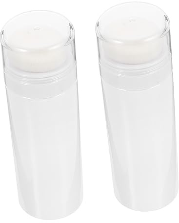 Gatuida 2 Stück-pack Babypuderbehälter mit Weichem Puderquaste Auslaufsicher Kompakt für Reisen und Babypflege Hygienische Schutzkappe Frei Zufällige Farbe
