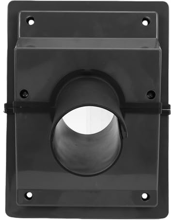 Yechiry Kit di Copertura per Set di Penetrazione a Parete HVAC, Piastra di Copertura in Plastica per Condizionatori d'Aria Mini Split e Pompe di Calore, con Guarnizione Morbida Tenuta Ermetica,